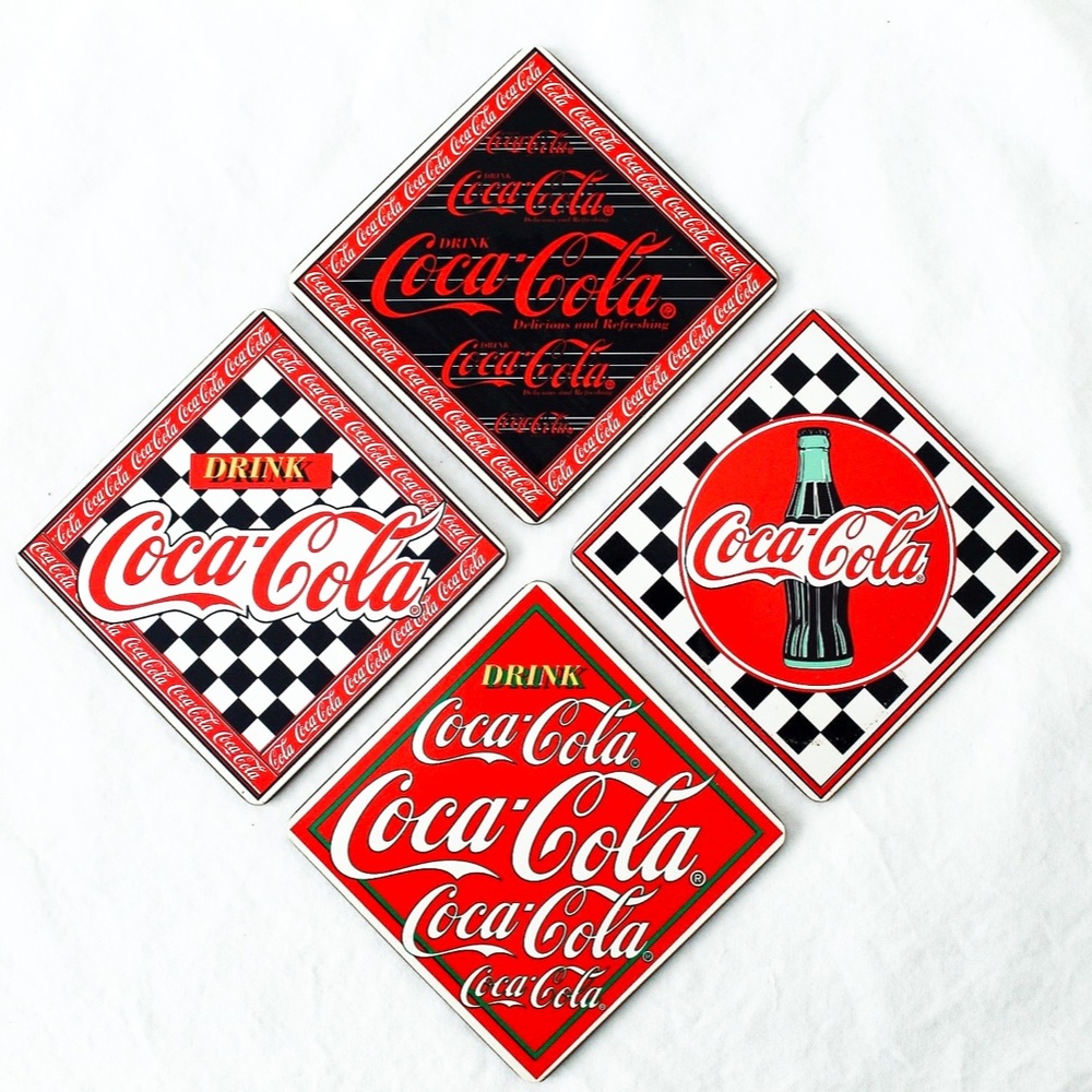 VINTAGE 1950'S THEMED COCA COLA COASTER SET NIB